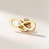 1Pcs Stainless Steel Gold Color Minimalist Clothing Lapel Badge Accessories Skyrim Lemniscate Symbol Pin Brooch Birthday Gift