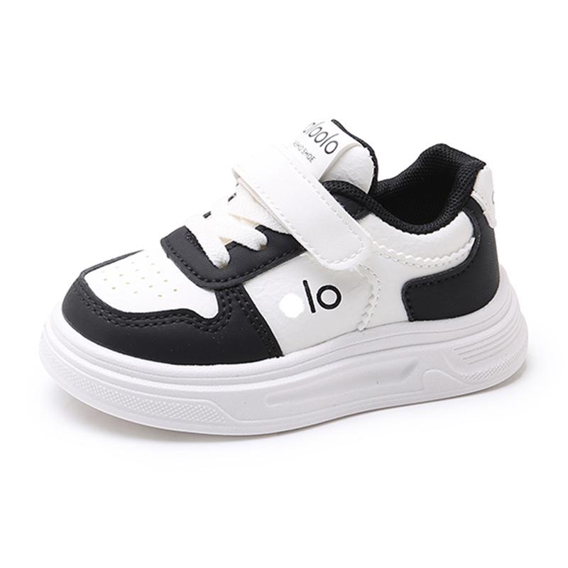 Kids' Lightweight Non-Slip White Sneakers – Comfortable, Thick Sole for Boys & Girls