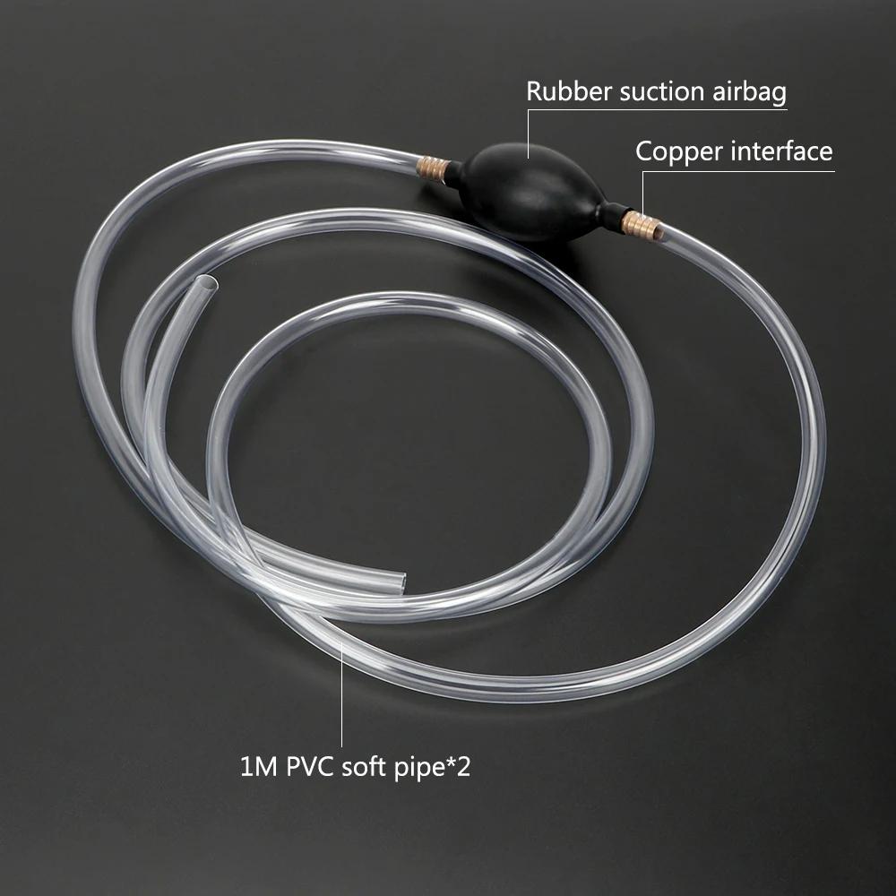 1M Handy Manual Gas Oil Pump Car Fuel Pump Hand Straw Pump Durable For Liquid Gasoline Tuning Fuel Gasoline Diesel Pump