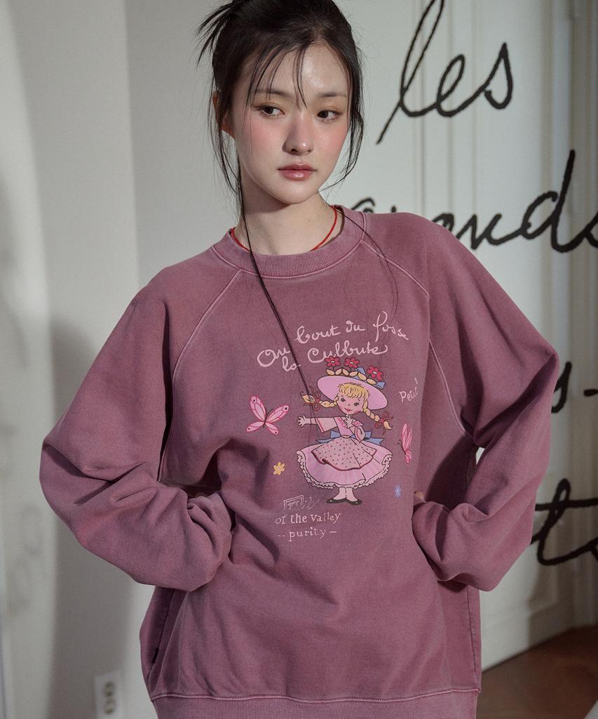 CPGN STUDIO Petit Lily Raglan Pigment Sweatshirt Dusty Pink
