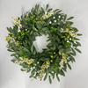 Wreath Simulation Leaf Wreath  Hot Wreath Spring And Summer Door Hanging Decorative Ring