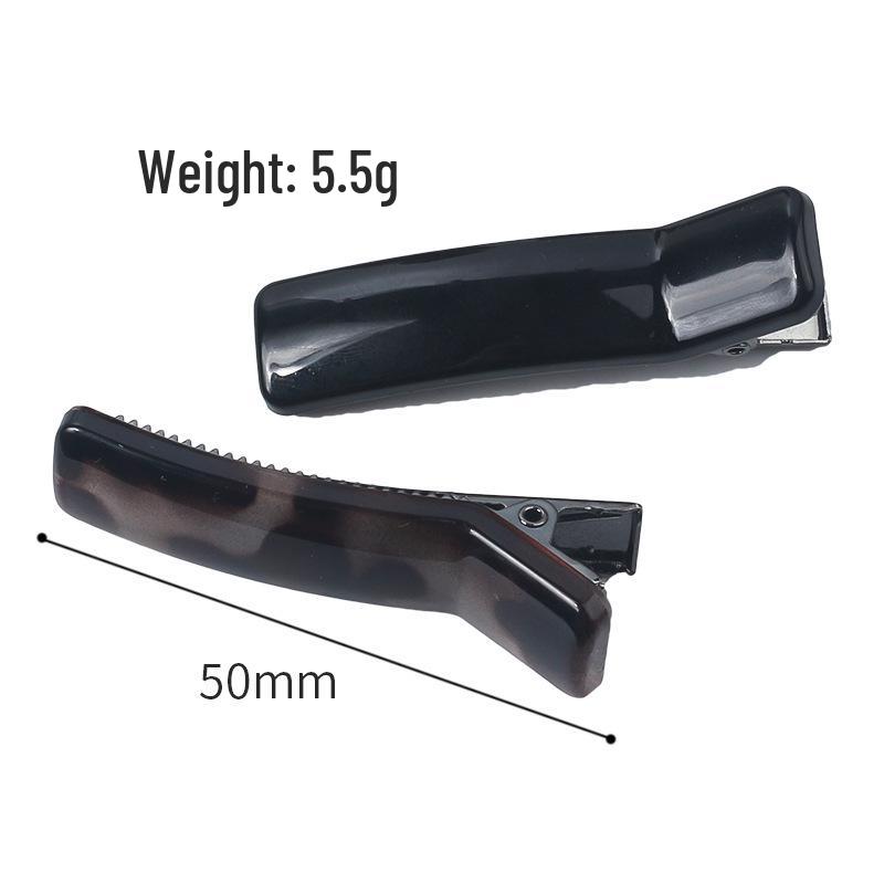 Elegant Acetate Rectangular Hair Clip for Women - Simple Updo Headdress