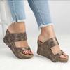 Damen Sandalen Neue Keilschuhe Damen Sommer Sandalen Keilabsätze Flip Flops Femme Übergröße High Heels Sandalen
