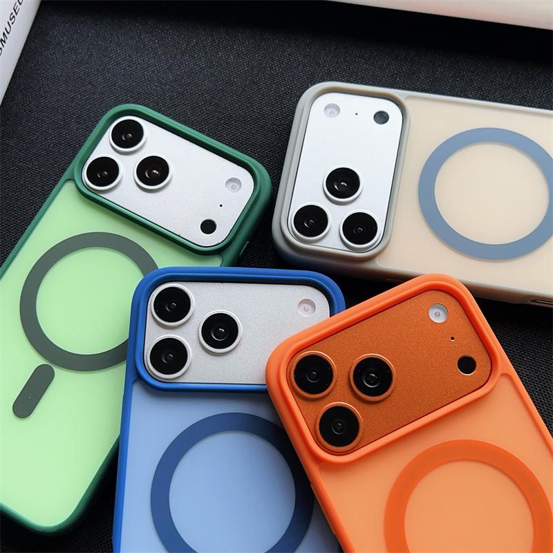 for Magnetic Matte Acrylic Case for For Iphone Air 17 Pro Max 16 15 14 Plus 13 12 11 Pro Max Shockproof Hard PC Cover hoesje