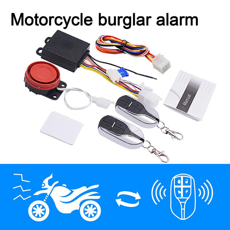 12V Anti-Theft Security Alarm System Remote Control Engine Start P15 For Motorcycle/Scooter/Autobike