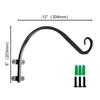 Soporte de gancho para aplique de pared exterior, grueso y sólido, colgador decorativo para campanillas de viento