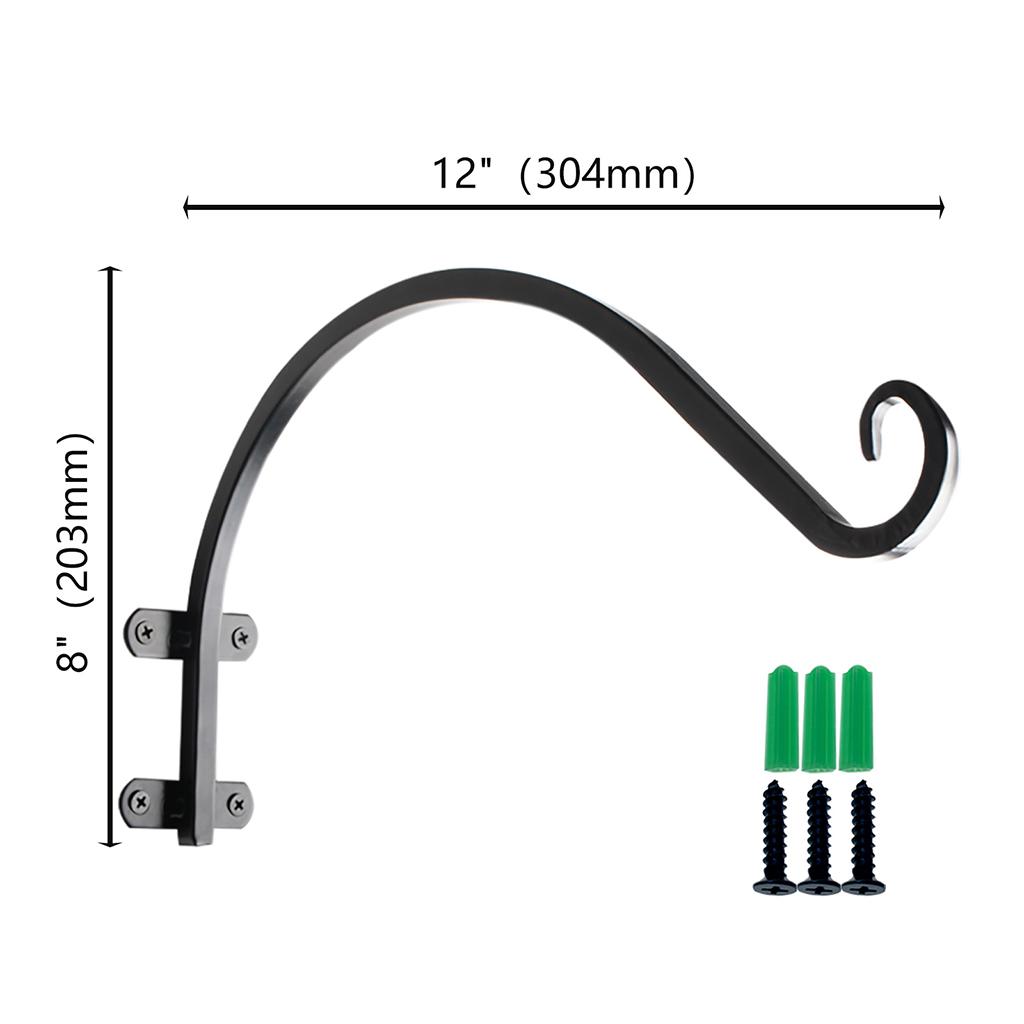 Soporte de gancho para aplique de pared exterior, grueso y sólido, colgador decorativo para campanillas de viento