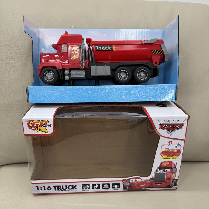 Pixar Cars Goods Train Lightning Mcqueen Electric Toys Truck Model Car Toy With Light Sound Effects For Children Gifts
