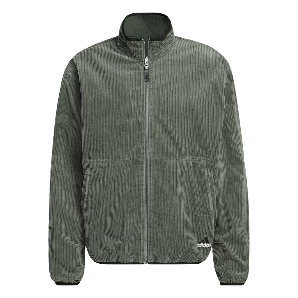 adidas Equipment Series FW25 Reversible Corduroy Loose Fit Stand Collar Zip Long Sleeve Jacket Men Jackets JV7660