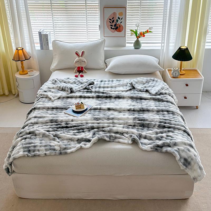 

Coral Fleece Mother-Child Blanket: Flannel Nap and Gift Blanket Gift Box