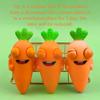 1pc-Super Soft Carrot Pinch Toy - Funny and Soft Interactive Stunning Vegetable Worm Toy - Suitable for Pets to Play and Chew