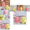 Adorable Bubble-blowing Chicken Plush Doll Keychain Soft And Cute Short Plush Gift