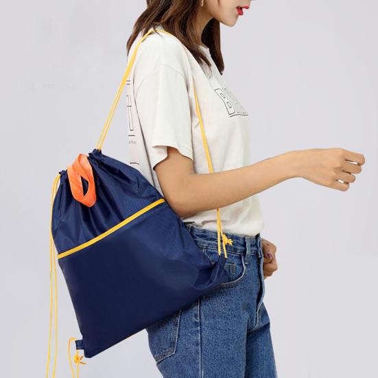 Прочная дорожная сумка Износостойкая многофункциональная застежка на шнурке чёрный — фото 6