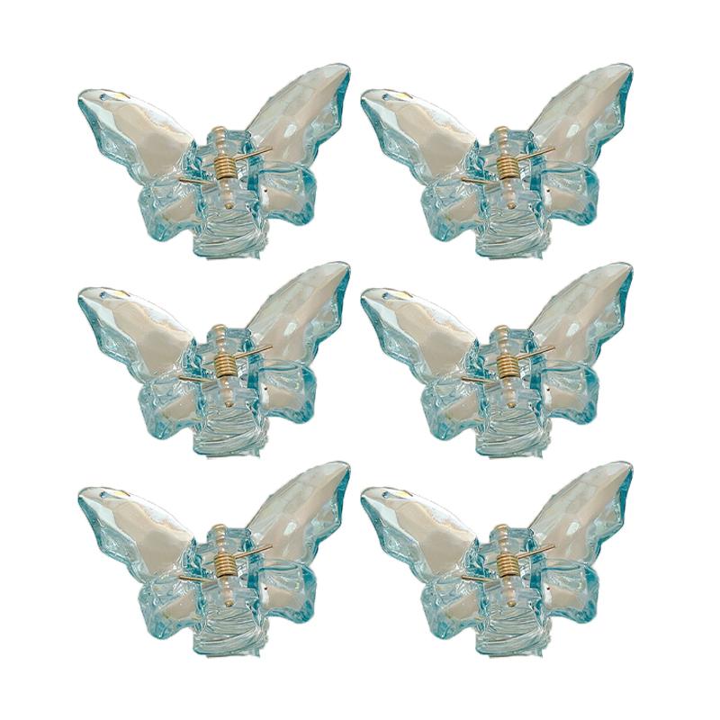 Jelly Colour Butterfly Hair Clip Women Korean Girl Group Fashion Shark Clip Hair Accessories