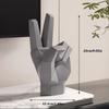 2025 New Modern Style Geometry Gesture Sculpture Resin Abstract Hand Love Statue Figurines Creative Wedding Home Living Room