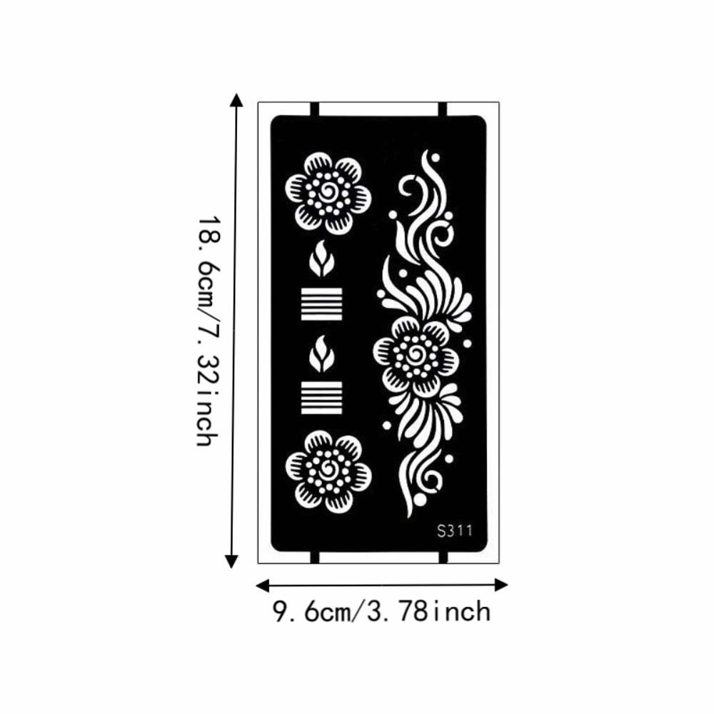 Lace Fake Tattoo Temporary Tattoo Template Legs Arm Henna Tattoo Decals  Women/Lady