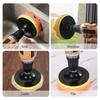 Car Foam Drill Buffing Pad Polishing Pad Kit 6 Pcs 4 Inch Car Buffer Polishing Kits Sponge and Wool Polishing Pads Set