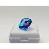 Bi-Color Pitambari Sapphire Asscher Cut 15-16 Ct Fabulous Certified Gemstone