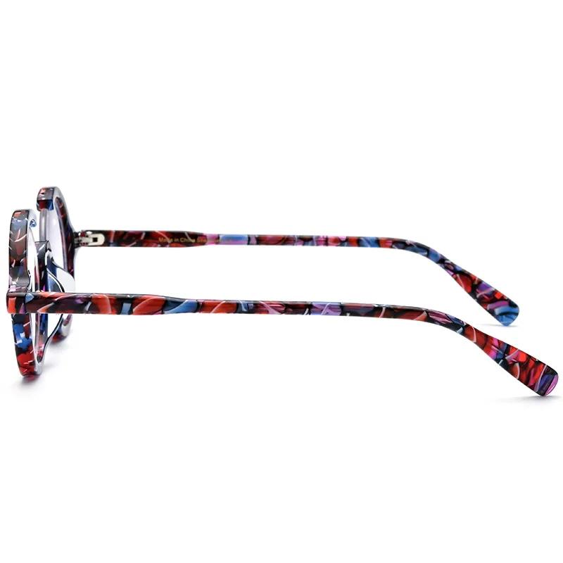 2025 Ins Acetate Personalized Handmade Multicolors Eyeglasses Optical Prescription Men and Women Classical Glasses with Case