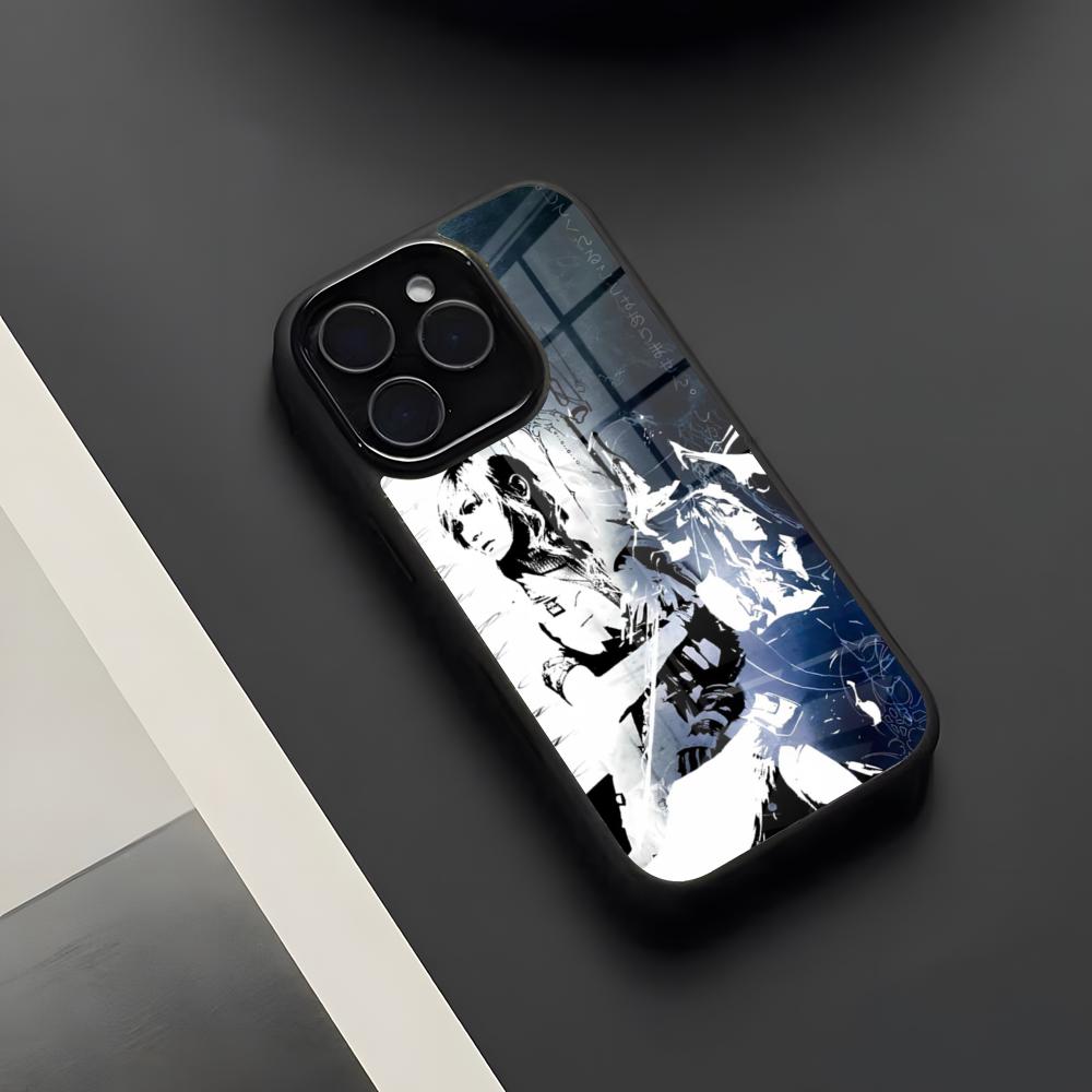 

Gothic Cyber Sigil Cross Phone Case For IPhone 17 Pro Max 16 15 14 13 11 Pro Max Plus Glass Phone Case iPhone 15