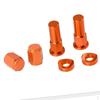 6 Sets Motorcycle Tyre Wheel Valve Stem Caps Cover Nuts CNC - Universal