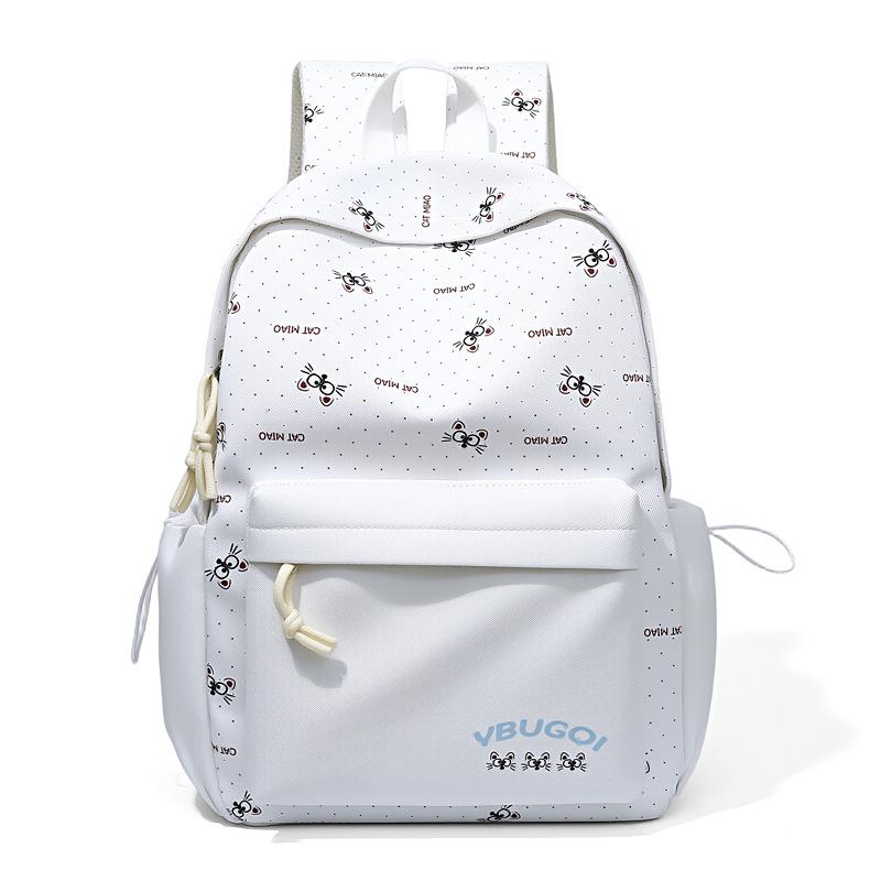Schoolbag Cartoon Printing Travel Lightweight High-value Girls Schoolbag Large Capacity Ins Niche Non-collision Backpack