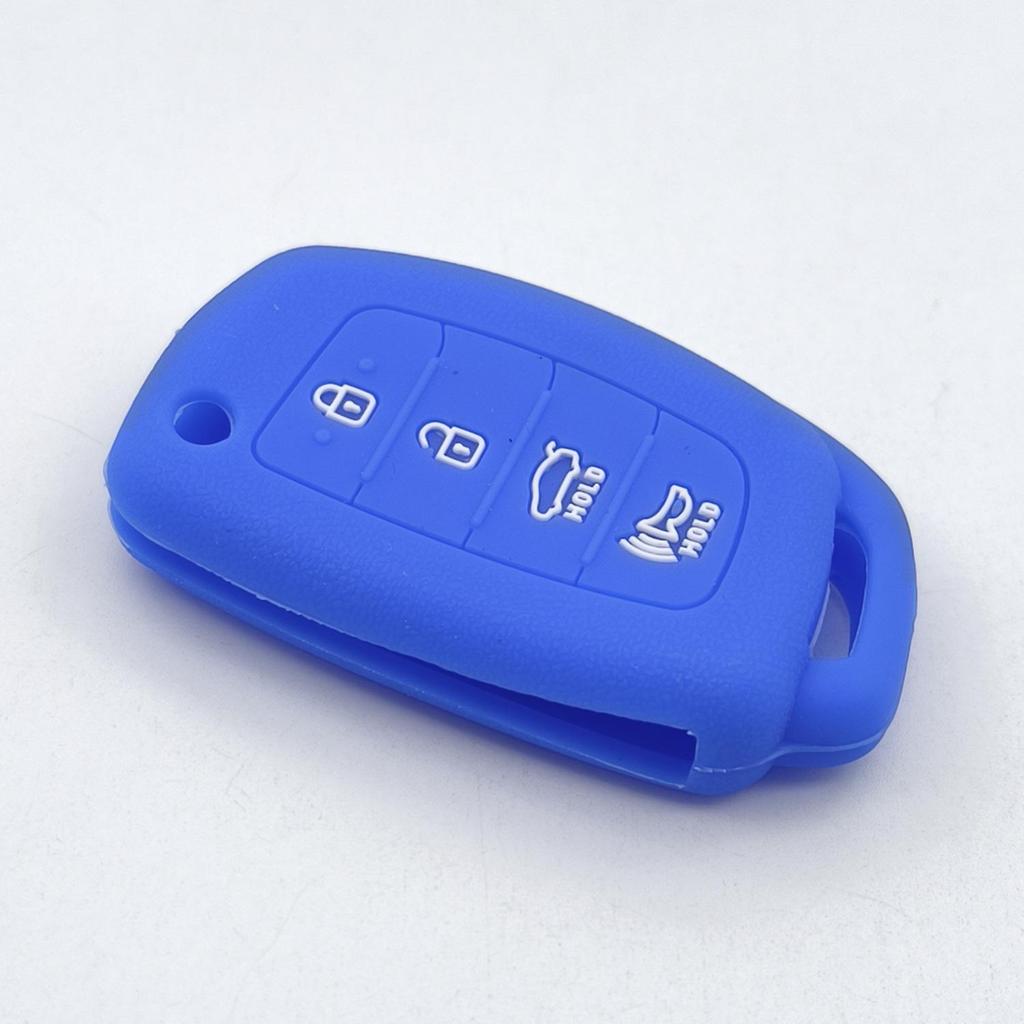 Modern Santa Fe ix35 Foldable Remote Key Silicone Protective Case