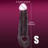Penis Ring Cock Sleeve Male Penis Enlarger Extender for Men Realistic Dildo Cock Ring Lock the Sperm Male Penis Training Sex Toy