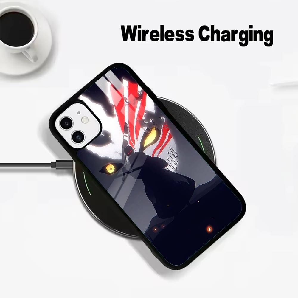 B-Bleach- anime Ichigo Kurosaki Phone Case For IPhone17 16 15 14 13 12 11 Pro Max 16/15/14Plus Wireless Charger Cover Funda