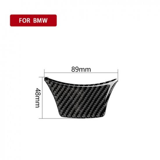 Interior Steering Wheel Cover Carbon Fiber Decal Trim For BMW 5 Series 2011-2016