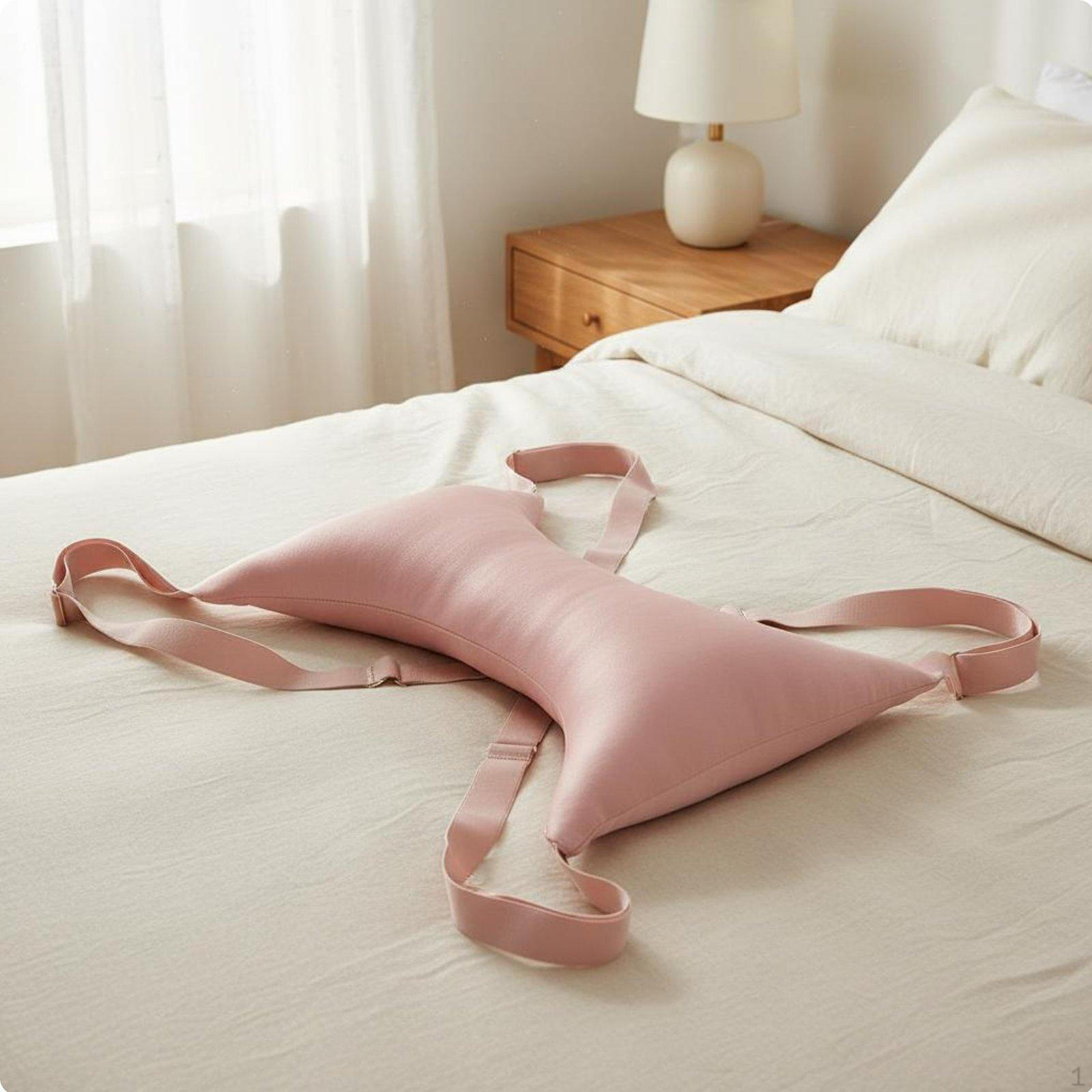 Breast Pillow Anatomically Contoured WrinkleReducing SkinFriendly Sleeping Accessory