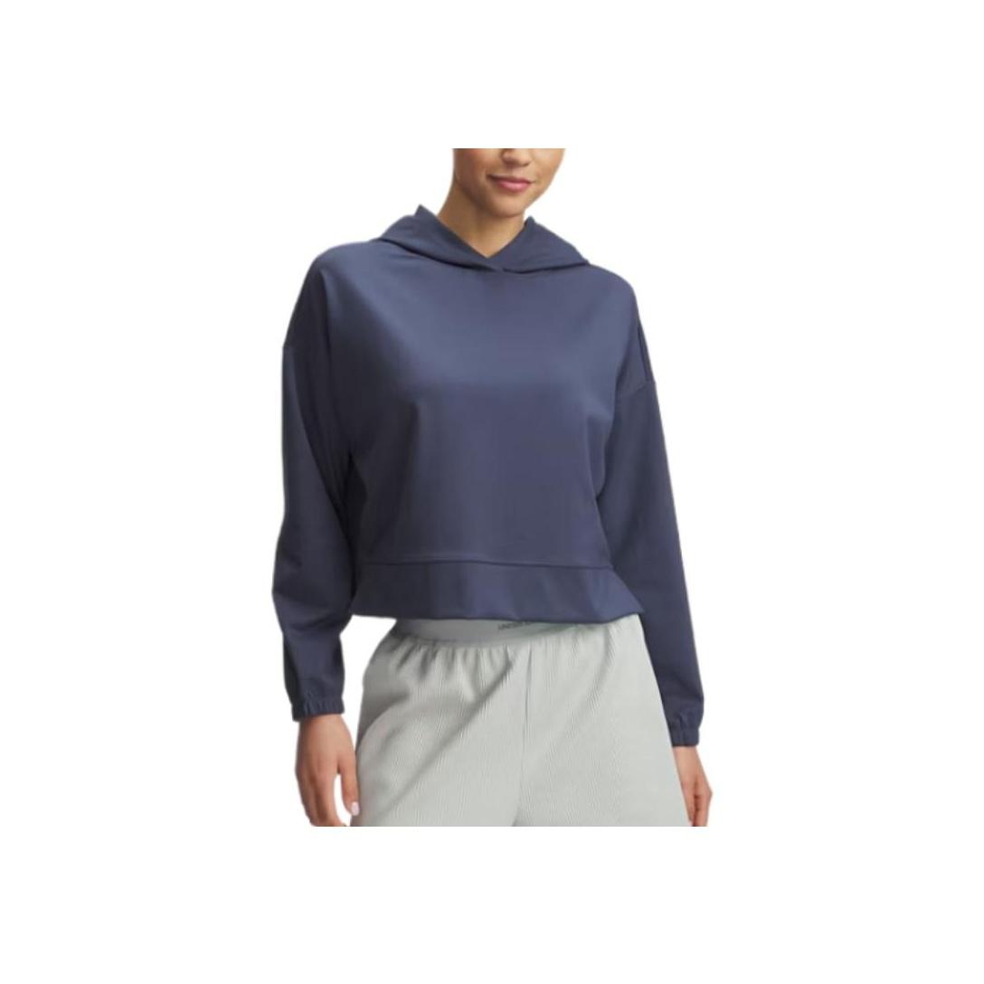 

Under Armour Meridian Приятный к коже Модный Универсальный Однотонный Простой Свитшот Женский свитшот Штормовой серый 1389784-044 XL