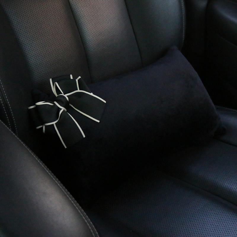 Módní Bowknot Univerzální Autosedačka Hlavová opěrka Krk Polštářek Auto Podpěra pasu Potřeby Bezpečnostní pásy Autodoplňky Interiér pro ženy