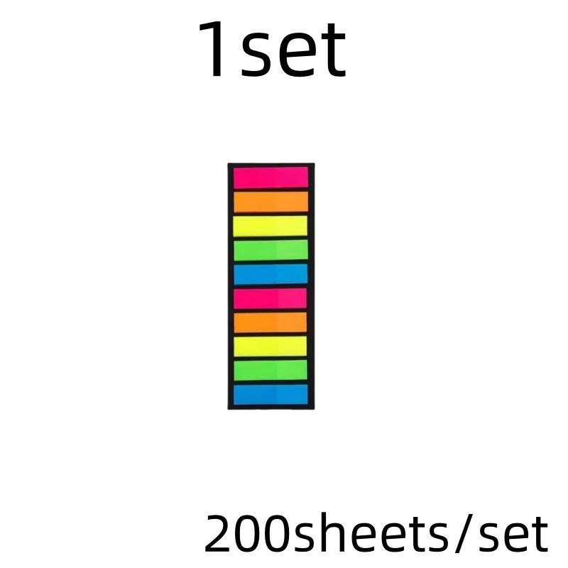 

200 sheets Posted it Transparent Sticky Note Notebook Memo Pad Clear Sticky Notes Index Tabs Bookmark Stationery Office Supplies