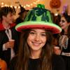 Unisex Comfortable Party Hat Watermelon Hat, Wide Brim Sun Visor for Costume Parties, Playful Summer Beach Lightweight Elastic Headwear Halloween