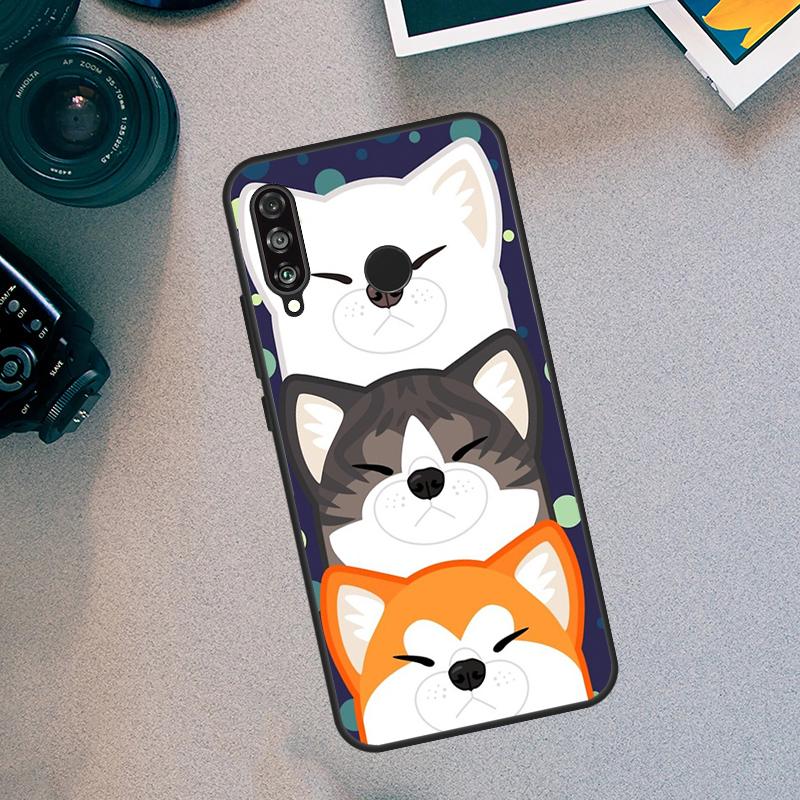 Animal Cute Dog Akita For Huawei Nova 9 10 SE 8i 12i 11i 12s Y73 Y72 Y61 Y91 Y90 Y70 Y60 P30 P40 Lite P60 Pro Case