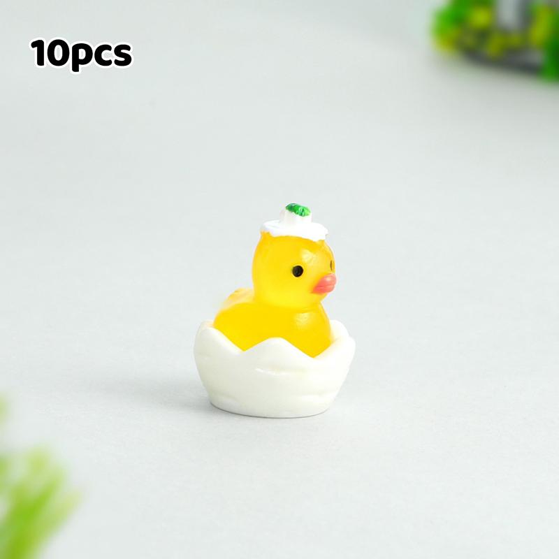

Mini Duck Desktop Decoration Character Hatched Duck Fruit Pie Cartoon Animal Diy Miniature Home Decoration A5