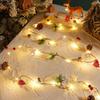 LED Christmas Pine Cone Fairy Lights - Colored Holiday Tree Ornaments & Window Decorations