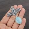 Natural Amazonite Gemstone 925 Sterling Silver Jewelry Designer Pendant 2.48" AJP-2332