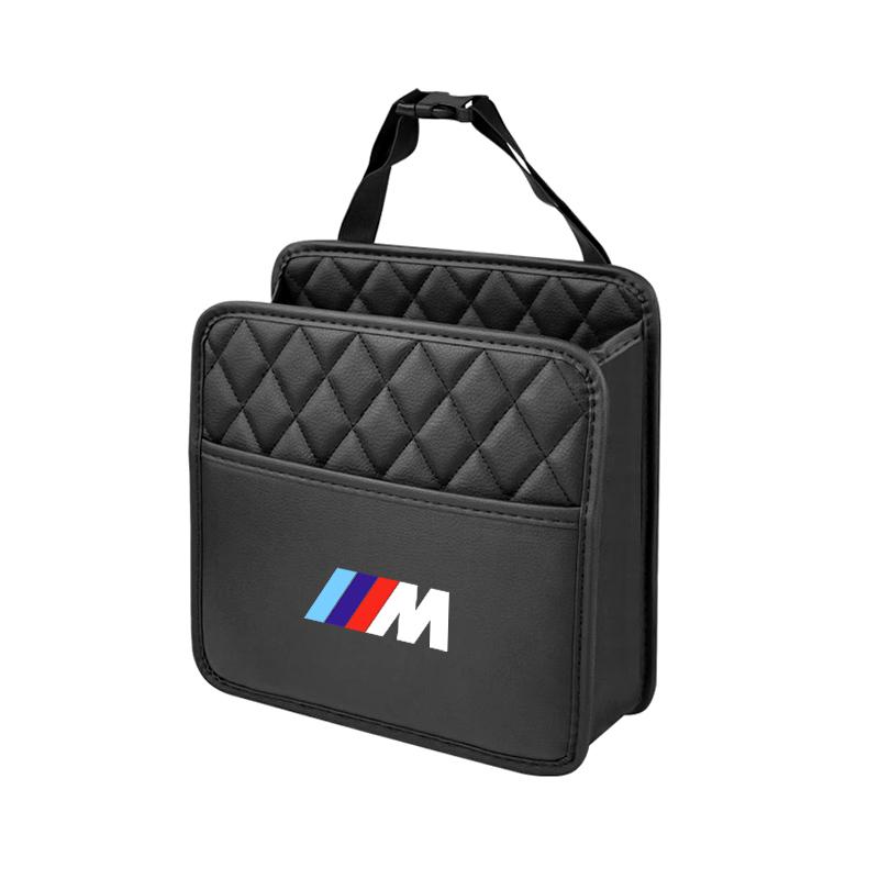 Auto-Rücksitz-Hänge-Aufbewahrungstasche Taschentuch-Wasserbecherhalter Auto-Zubehör für BMW X1 X2 X3 X4 X5 X6 X7 G20 G30 6GT E46 E90 M5