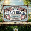 Custom Personalized Metal Craft Room Sign Retro Inspirational Wall Decor Art Studio Home Decoration