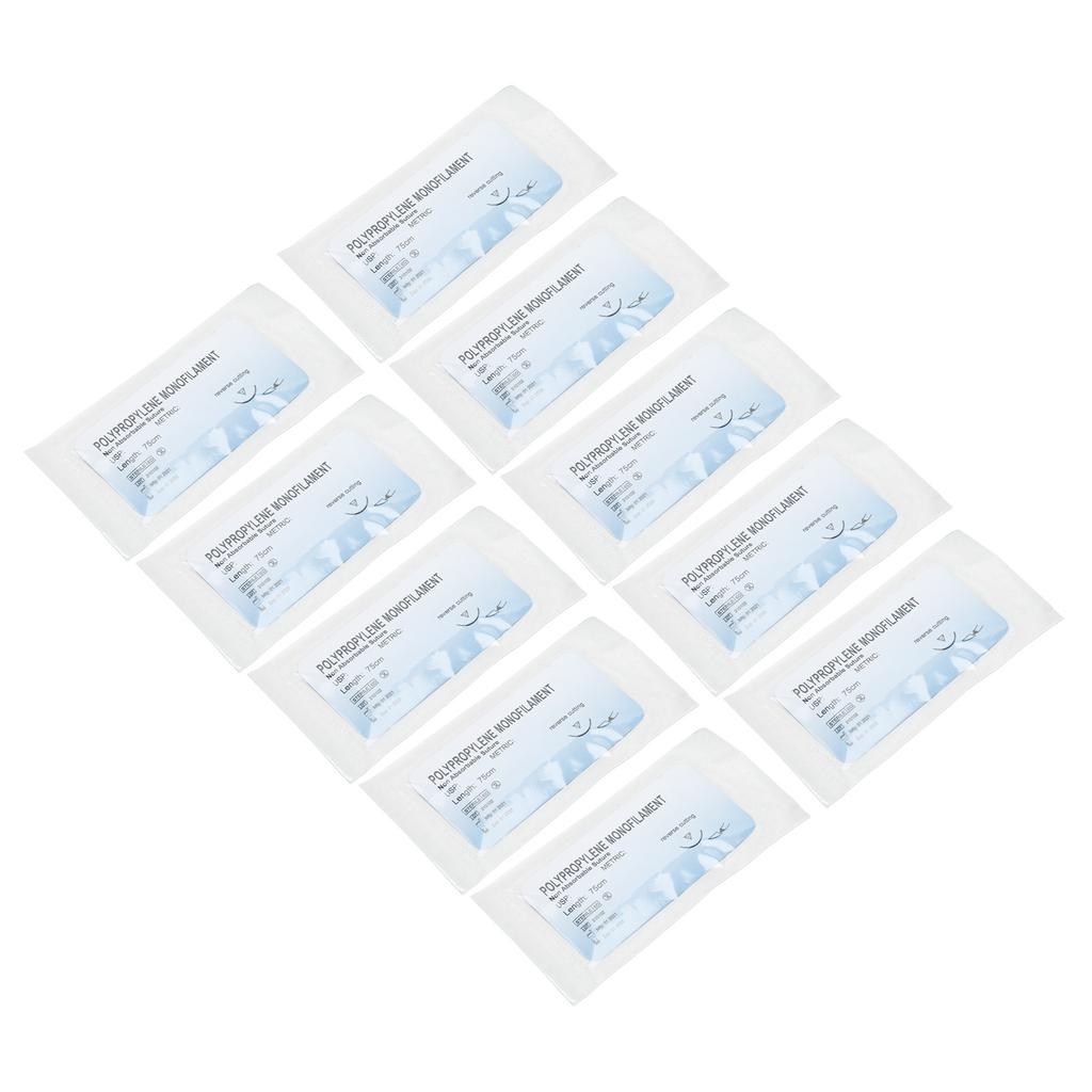 12pcs Suture Practice Thread Individual Package Polypropylene Wound Closure Suturing Thread Training Set 3 0