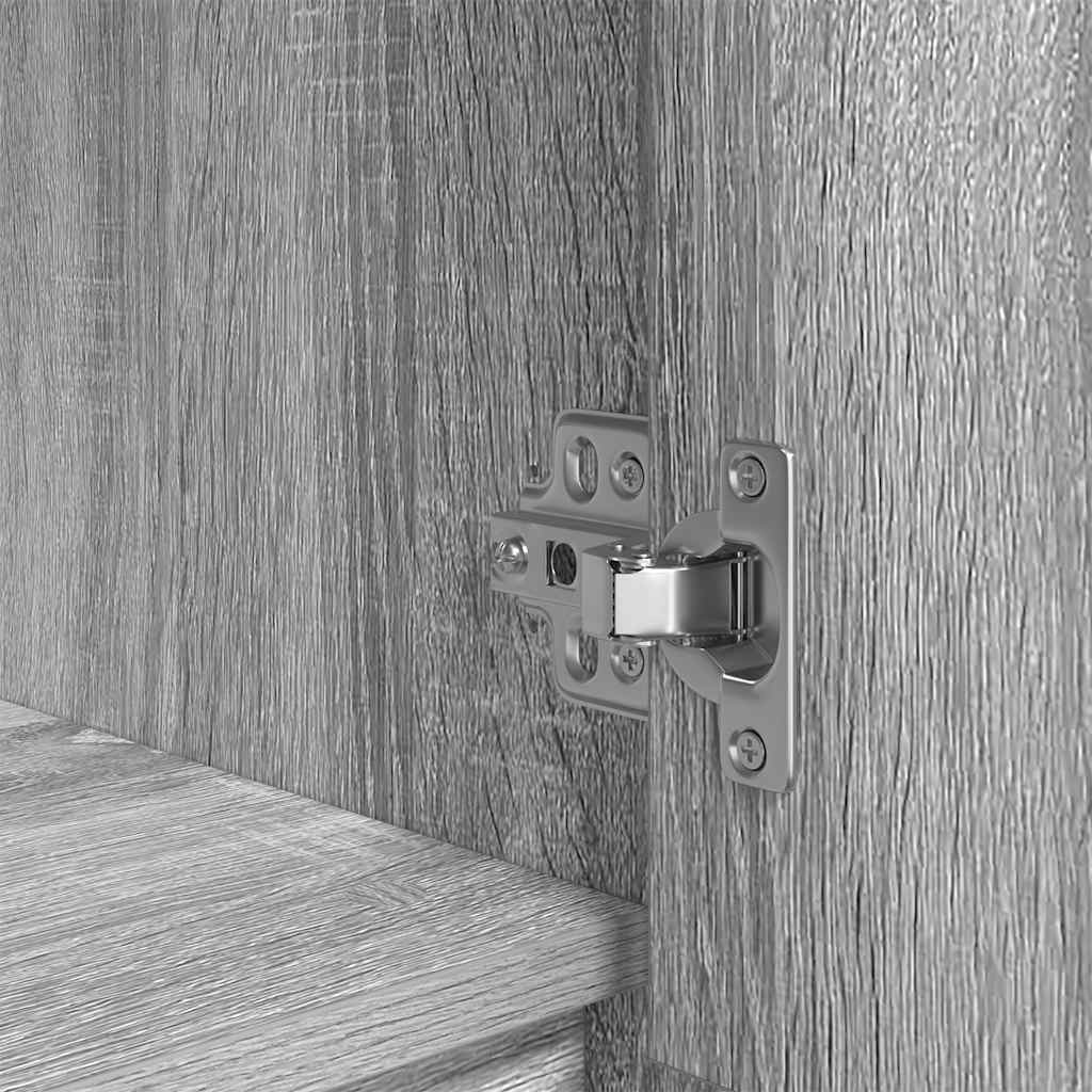 Highboard Gray Sonoma 29.5 X 34 X 119.5 Cm Particleboard