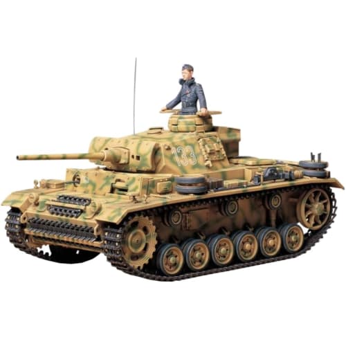 

Tamiya 1/35 Military Miniature Series No. 215 German Army Panzer III Ausf. L Plastic Model 35215