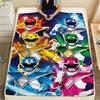 Super Sentai Flannel Blanket Print, Warm Soft for Sofa Bed Chair, Perfect for Travel Picnic Bedroom -HE71