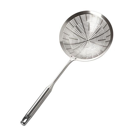 Spider Strainer Skimmer Stainless Steel Pasta Strainer Spoon with Handle Wire Skimmer Ladle Kitchen Utensils for Cooking Frying
