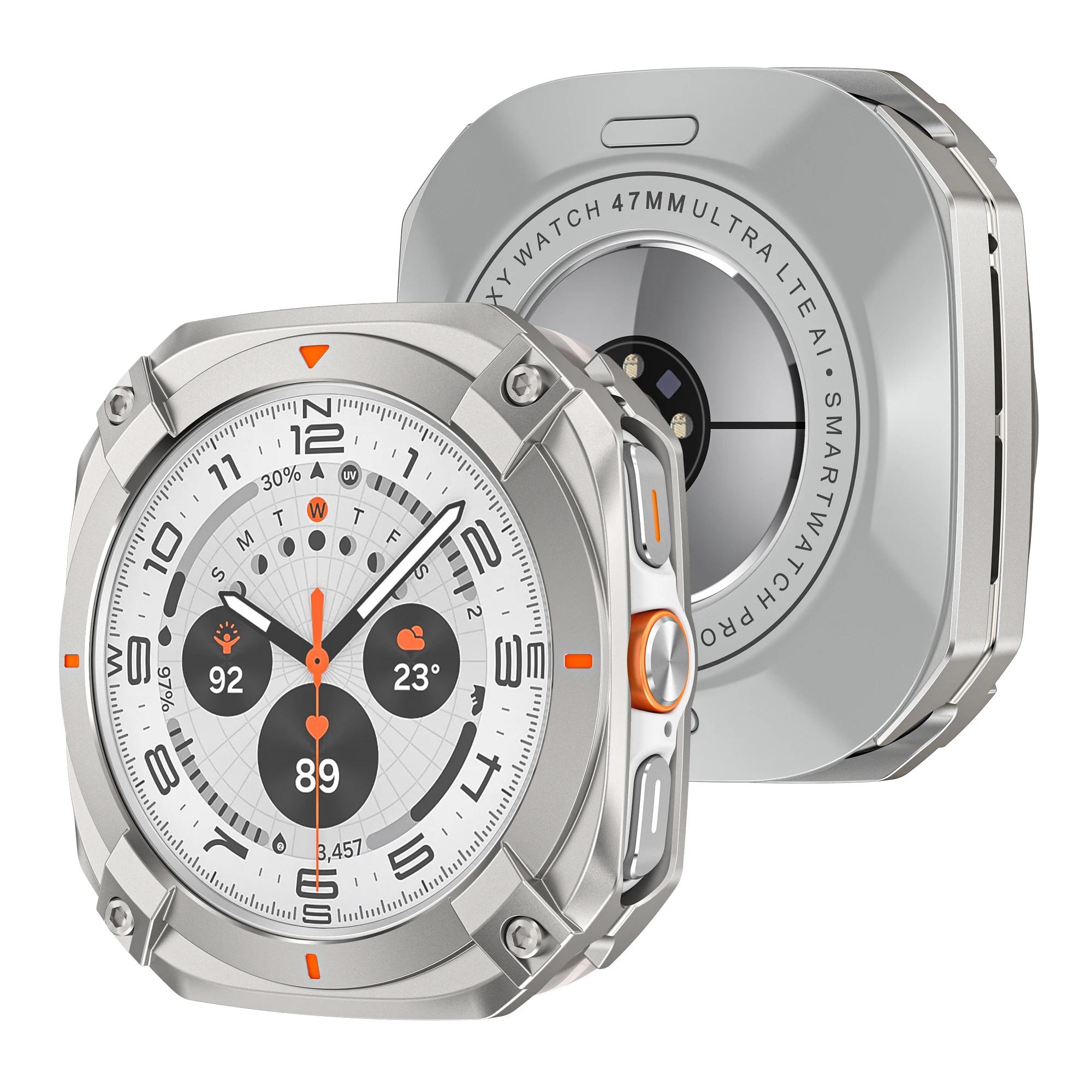 Aluminium Alloy Protective Case for Samsung Galaxy Ultra 47mm Protective Shell Cover for GALAXY Ultra 7 47MM Bumper Accessories Galaxy watch ultra