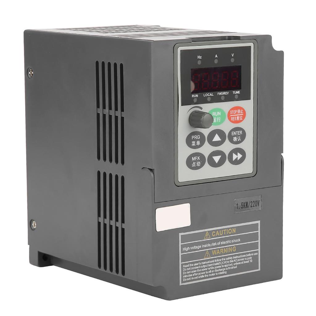 1.5kW 2HP Vektorový typ VFD Frekvenčný menič Prevodník 1Fáza 220V na 3Fázy 0220V 7A