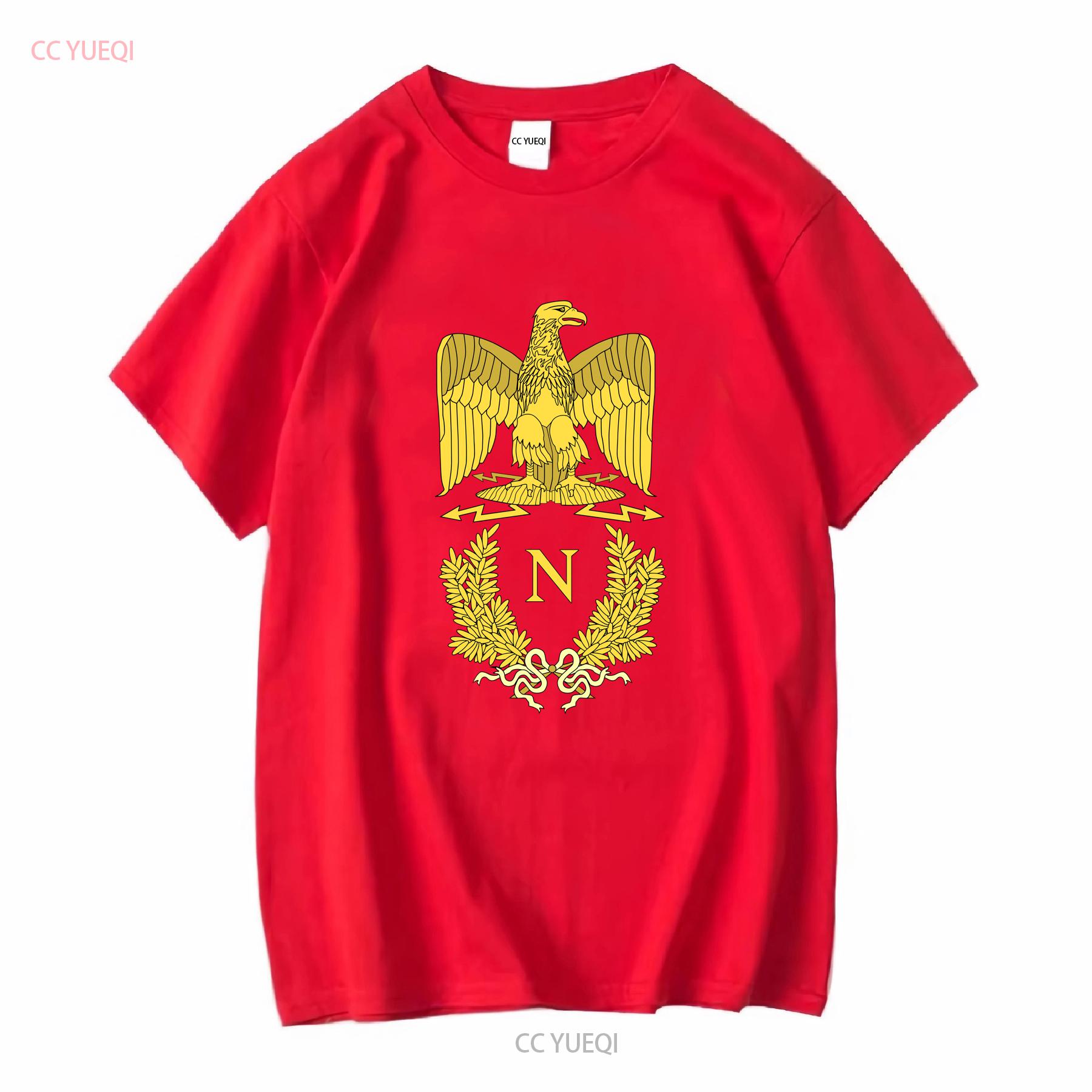 

Napoleon Bonaparte T shirt Napoleonic Imperial Eagle Jersey long or short sleeves vintage Washed Top For Everyday Wear Casual S