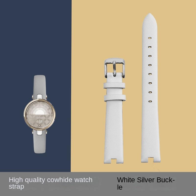 Pre Garmin lily smart Originálny kožený remienok na hodinky Dámsky módny remienok z hovädzej kože Náramok na zápästie Červený modrý hnedý biely módny Náramok 14mm